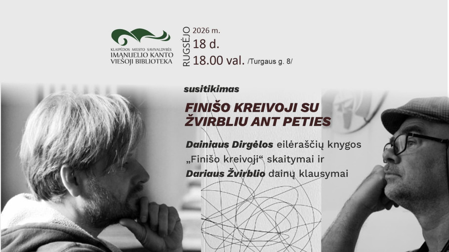 Renginio nuotrauka, Susitikimas „Finišo kreivoji su Žvirbliu ant peties“