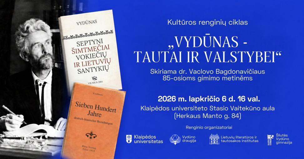 Renginio nuotrauka, Vydūnas – tautai ir valstybei