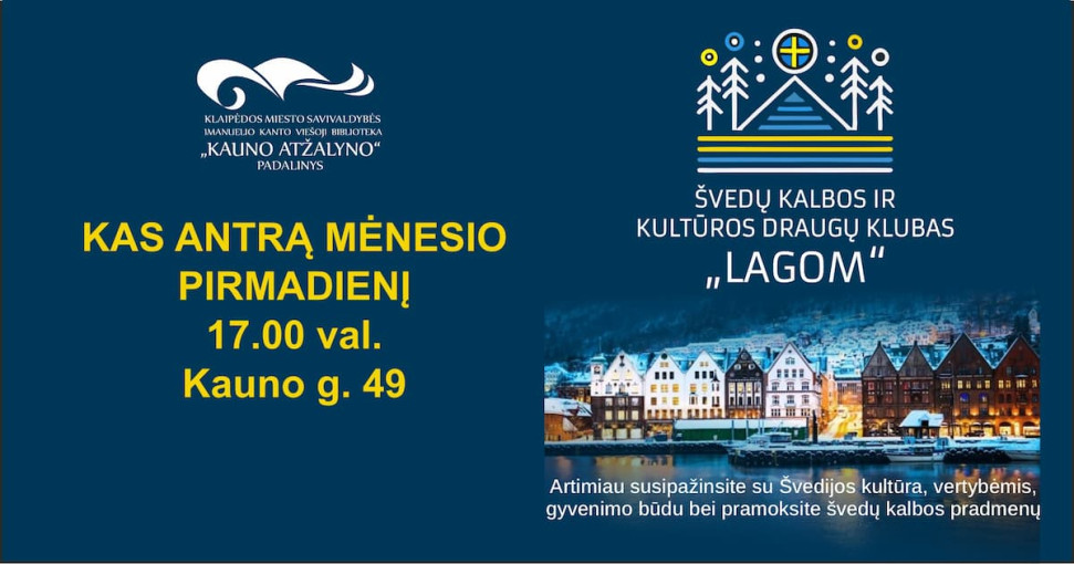 Renginio nuotrauka, Švedų kalbos ir kultūros draugų klubo „Lagom“ susitikimas