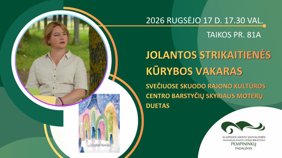 Renginio nuotrauka, Jolantos Strikaitienės kūrybos vakaras