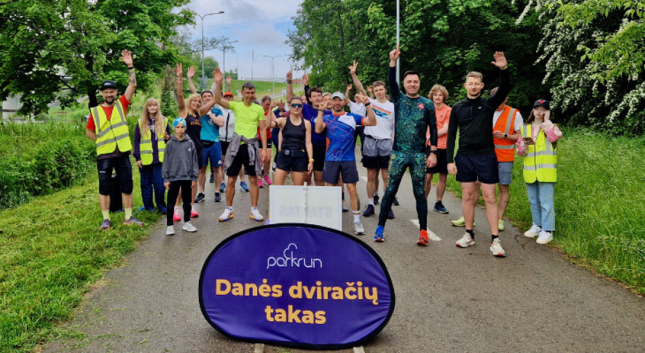 Renginio nuotrauka, parkrun Danės dviračių takas