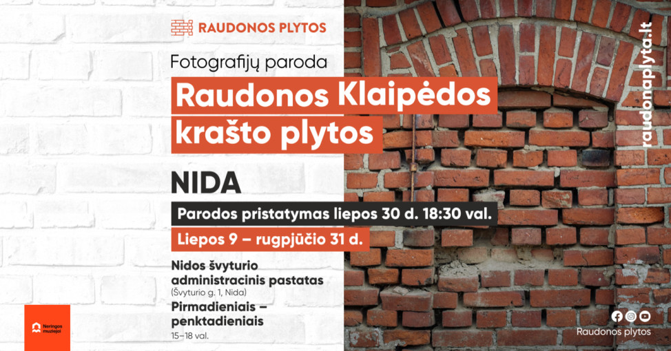 Renginio nuotrauka, NIDA: Fotografijų paroda „Raudonos Klaipėdos krašto plytos“ pristatymas
