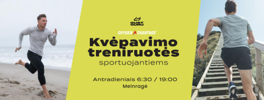 OXYGEN ADVANTAGE kvėpavimo treniruotės prie jūros