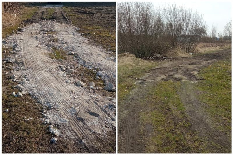 Gargždiškis bandė atsikratyti statybinėmis atliekomis laukuose