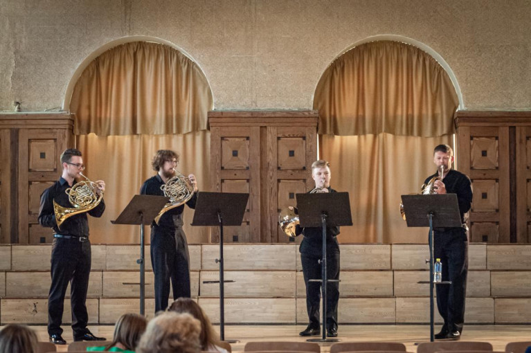 Klaipdos Muzikinio teatro scenoje karaliavo pučiamieji