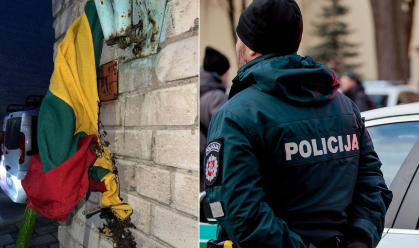 Klaipėdoje sulaikytas įtariamas trispalvių niekintojas