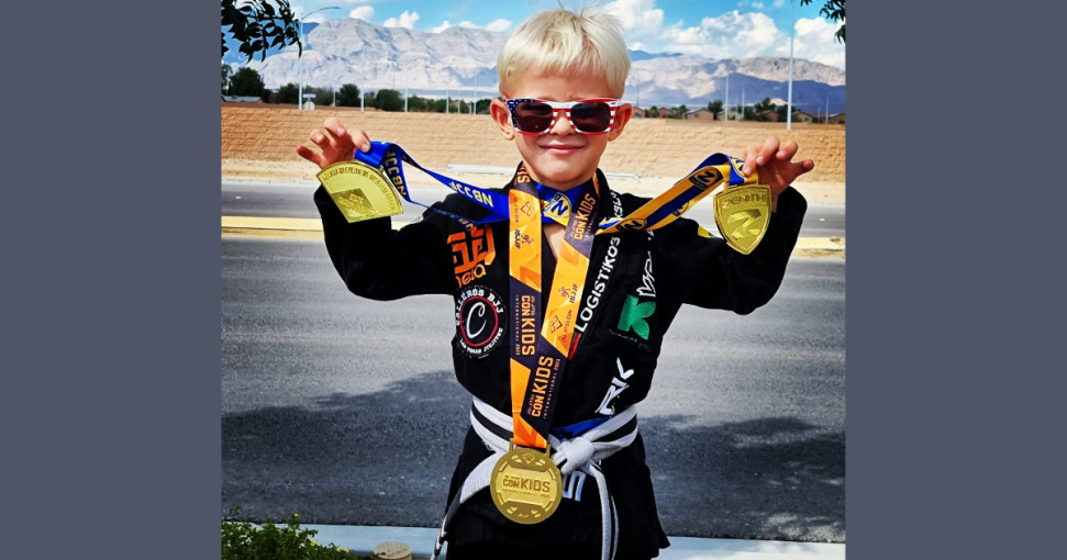 Mažylis iš Šilutės - pirmasis lietuvis tapęs „Brazilian Jiu-Jitsu Con International Kids" čempionu