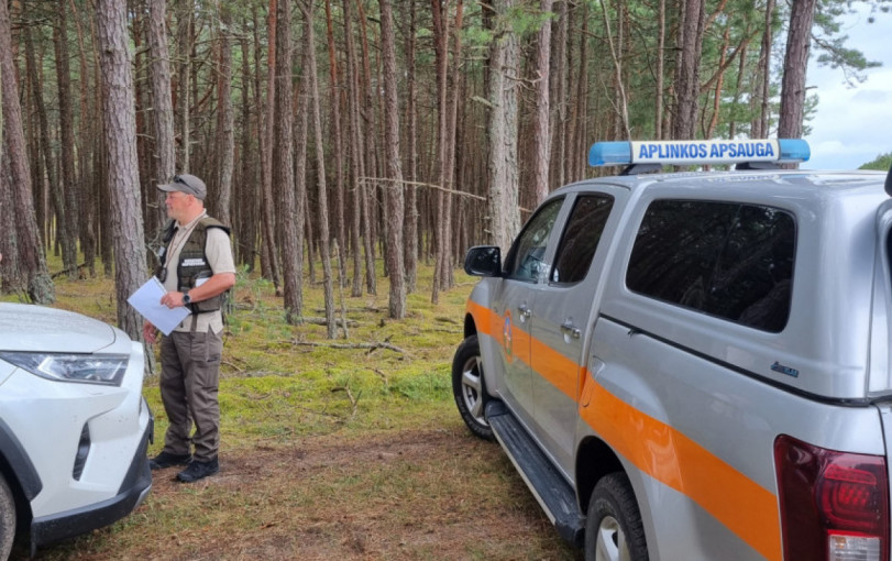 Per aplinkosaugininkų reidą Kuršių nerijos nacionaliniame parke nustatyta 11 pažeidimų