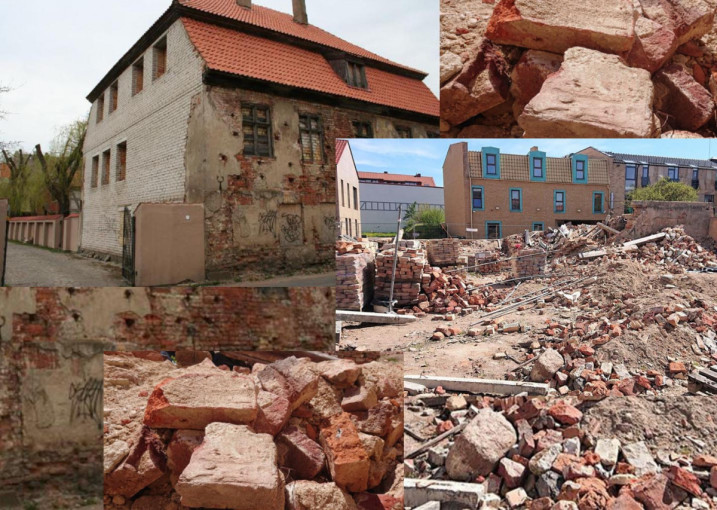 Neaiškus istorinių Memelburgo pilies plytų likimas: senamiestyje mėtosi be priežiūros