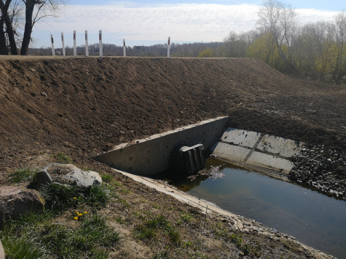Rekonstravus pylimą – Purmalių gyventojai apsaugoti nuo potvynių