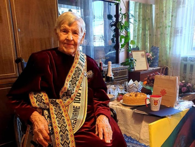 Jubiliejaus proga pasveikinta klaipėdietė Bronislava - vienintelė šimtametė šaulė Lietuvoje