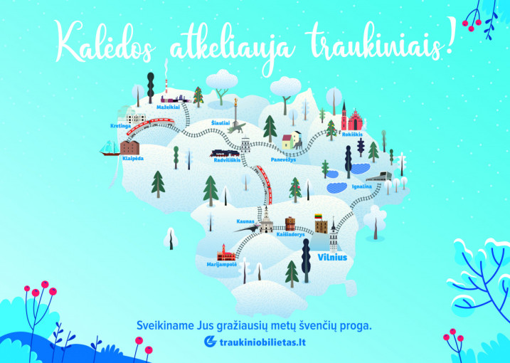 Kalėdos atkeliauja traukiniais: interaktyvus žaidimas