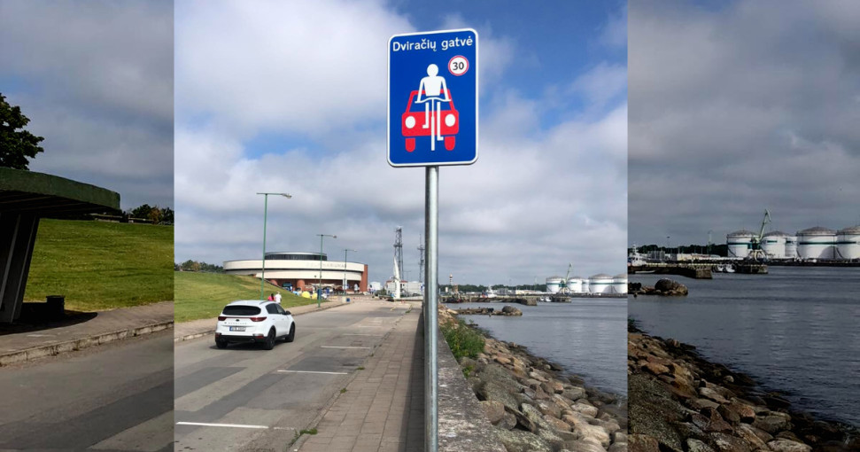 Pirmoji dviračių gatvė Klaipėdoje