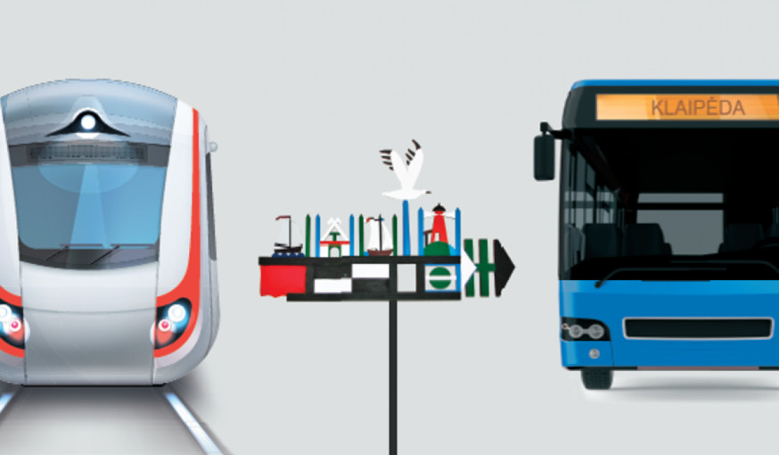 Jungtinis traukinio ir autobuso bilietas – jau ir Klaipėdoje