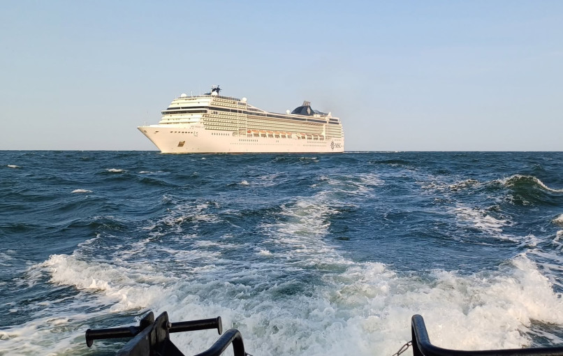 Į Klaipedos uostą atplaukė „MSC POESIA" kruizinis laivas