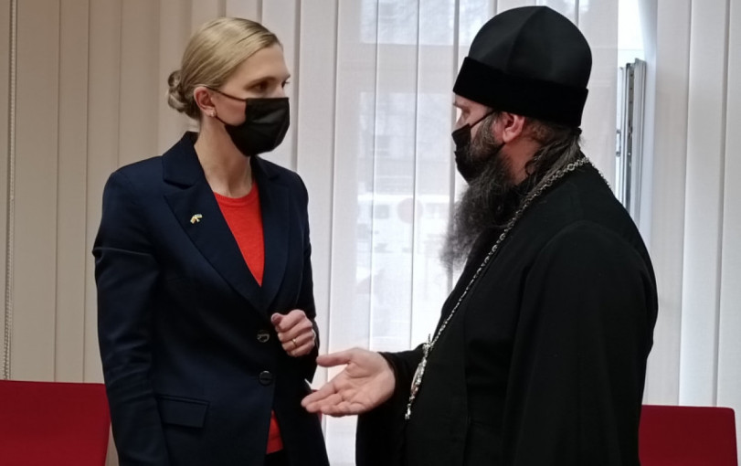 Klaipėdoje A. Bilotaitė susitiko su rusakalbiais: Lietuvos rusai neatsakingi už karą Ukrainoje