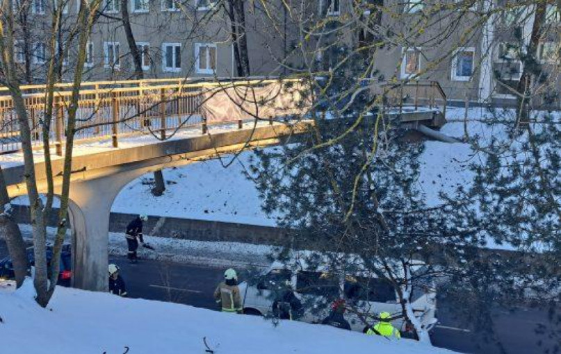 Po eismo įvykio laikinai uždaromas pėsčiųjų tiltas, vedantis į Gargždų miesto ligoninę