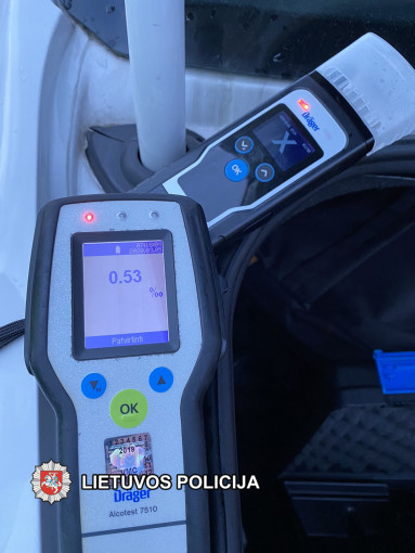Per keletą valandų Klaipėdos rajone nustatyti šeši alkoholio vartoję vairuotojai