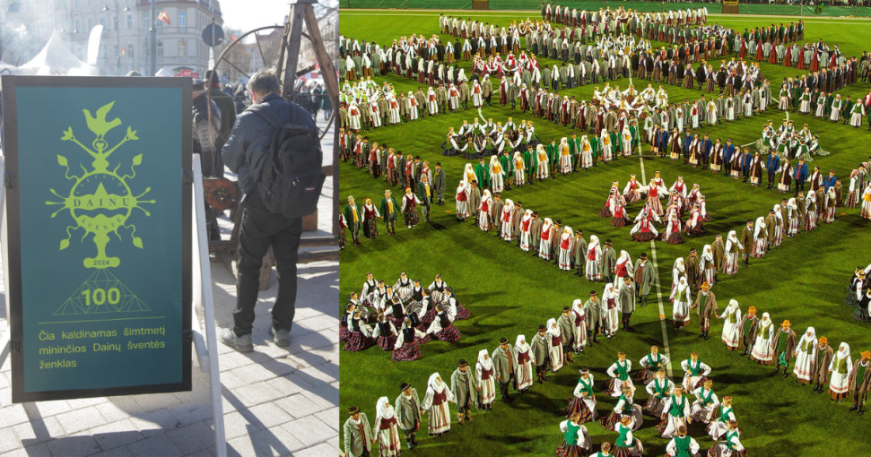 Lietuvos dainų šventės 100-mečiui - ąžuolo sodinimo ceremonija