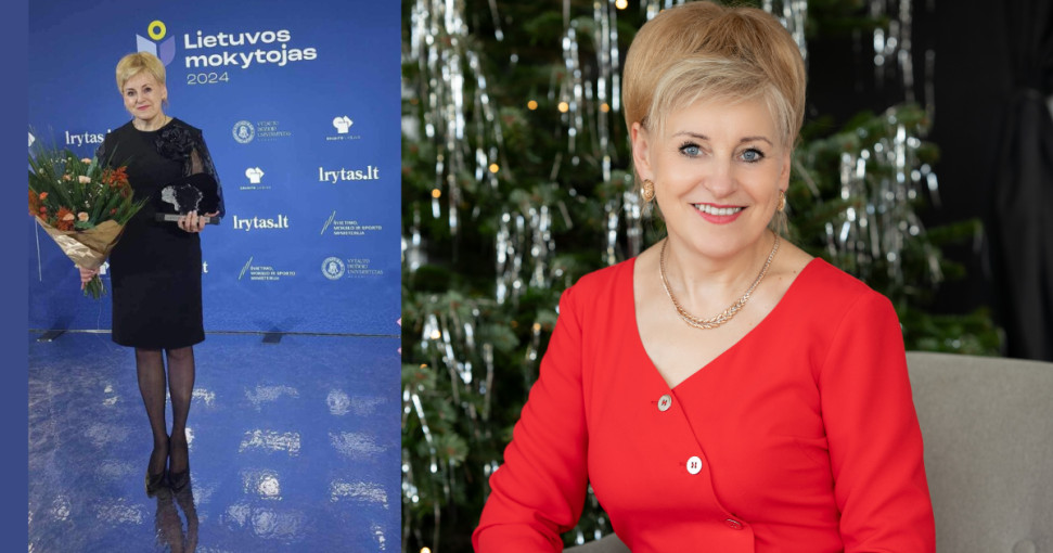 „Lietuvos mokytojas 2024“ apdovanojimas - Žibų pradinės mokyklos pradinių klasių mokytojai metodininkei Ritai Kriščiūnienei