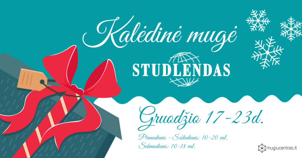 Gruodžio 17 - 23 d. „Studlende" įsikurs kalėdinė mugė
