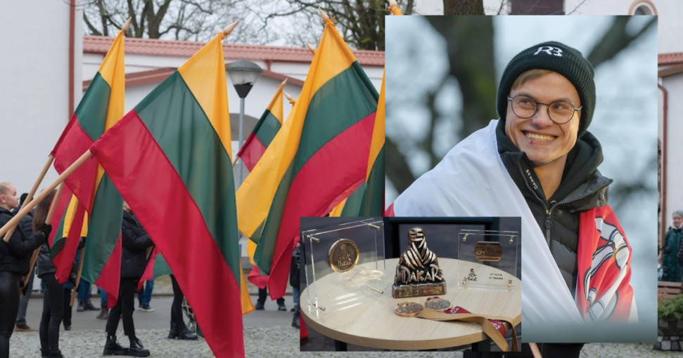 Tauragės pilies kiemelyje iškilmingai sutiktas Dakare trečiąją vietą iškovojęs kraštietis Rokas Baciuška