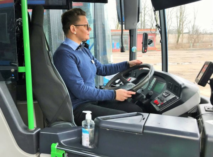 Klaipėdos autobusų parkas intensyviau dezinfekuoja autobusus
