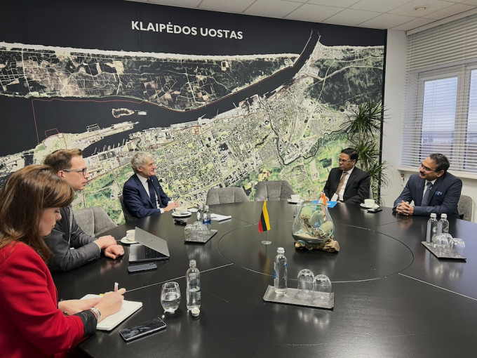 Klaipėdos uoste – Indijos ambasadorius