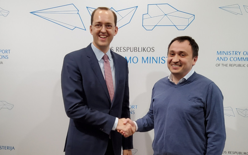 Susisiekimo ministras M. Skuodis: Lietuva yra pasirengusi pervežti dalį Ukrainos grūdų derliaus