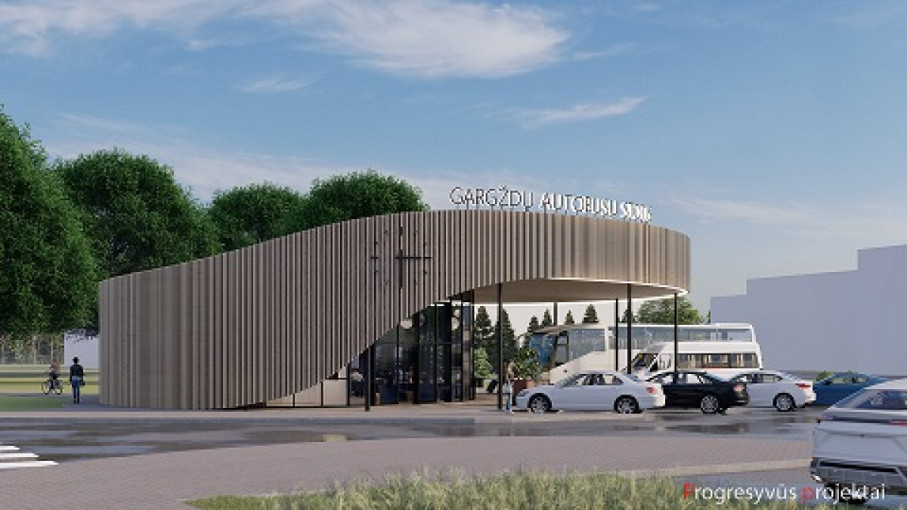Paaiškėjo ką projektuotojai numato naująjai Gargždų autobusų stočiai