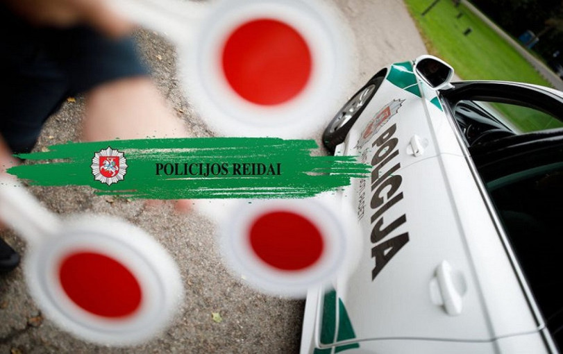 Lapkritį šalies keliuose bus organizuojami policijos reidai