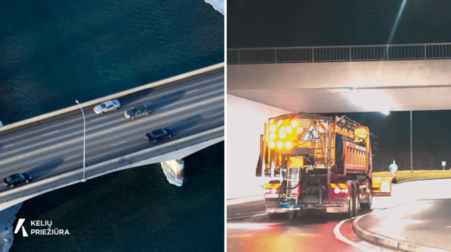 Kelininkai primena – žiemos metu ypač pavojinga ant tiltų ir viadukų