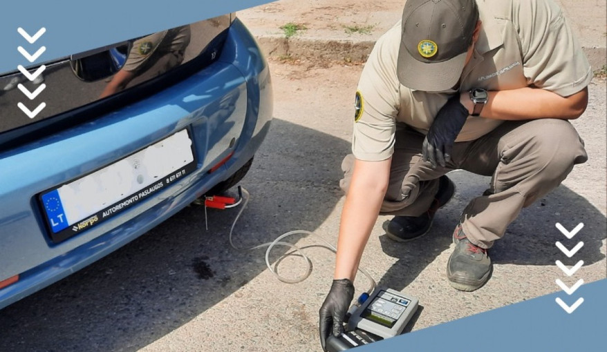 Rugsėjį aplinkosaugininkai tikrins automobilių teršalų kiekį