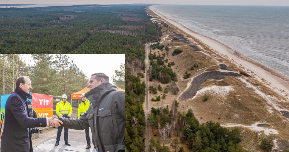 Kuršių nerijoje paskelbta pėsčiųjų ir dviračių tako rekonstrukcijos darbų pradžia