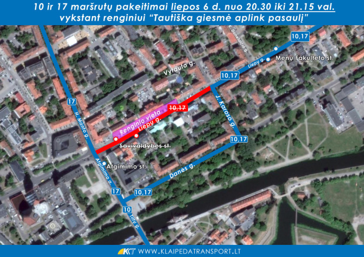 Liepos 6-ąją Klaipėdos keleivinis transportas lankstu apvažiuos koncertą