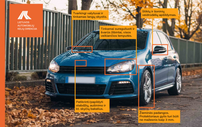 Prasidedant žiemos sezonui – priminimas vairuotojams