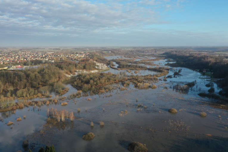 Klaipėdos rajone stebimas vandens lygis Minijoje