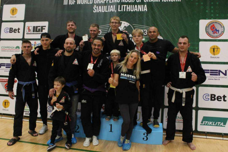 Klaipėdiečių braziliškojo džiu džitsu sportininkų pergalės iš Šiauliuose vykusio Pasaulio grapplingo čempionato
