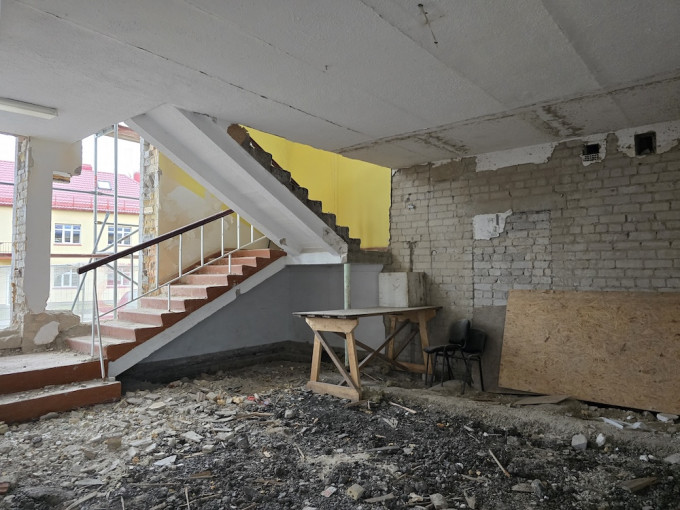 Veiviržėnuose tęsiami kultūros centro rekonstrukcijos darbai