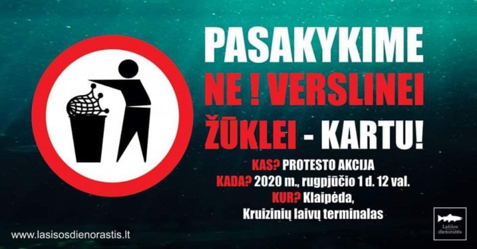 Žvejai mėgėjai Dangės upės žiotyse rugpjūčio 1-ąją protestuos ir stabdys laivybą
