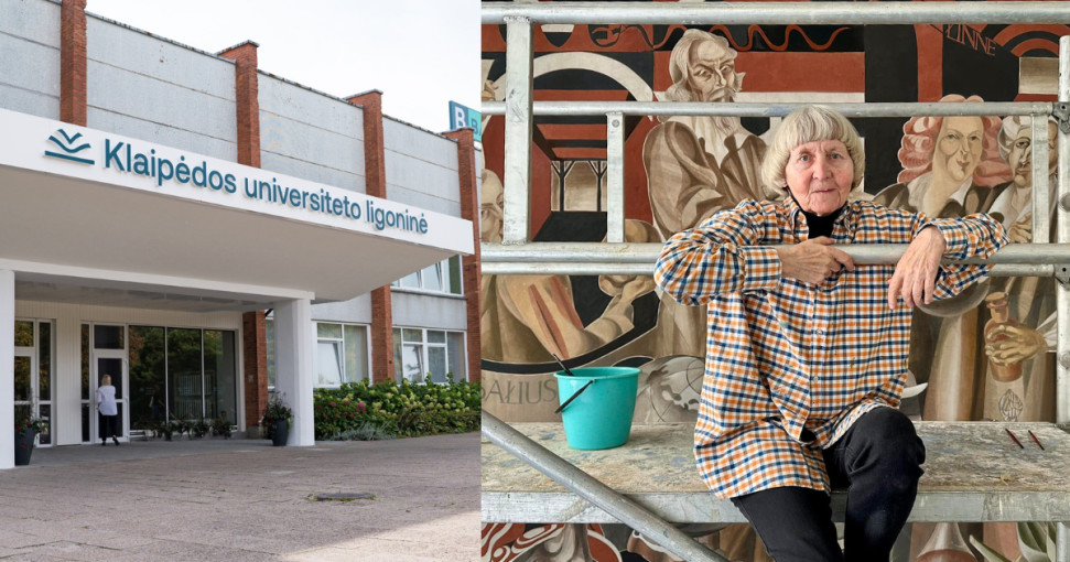 Atrestauruota Klaipėdos universiteto ligoninėje esanti freska „Medicina“