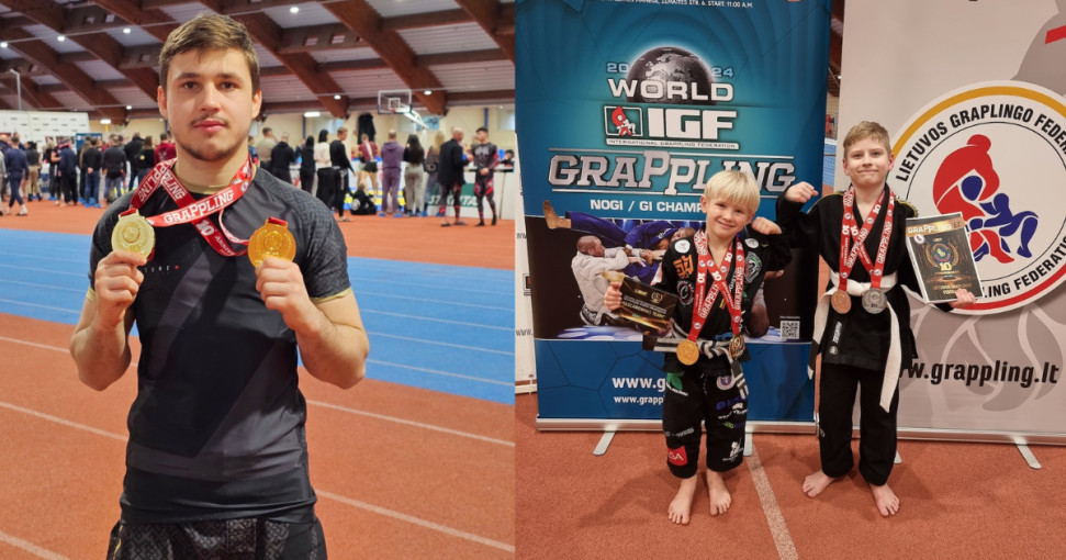 Jubiliejiniame graplingo taurės turnyre - Klaipėdos krašto sportininkų medaliai