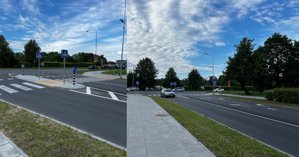 Mogiliovo gatvėje suremontuota sankryža