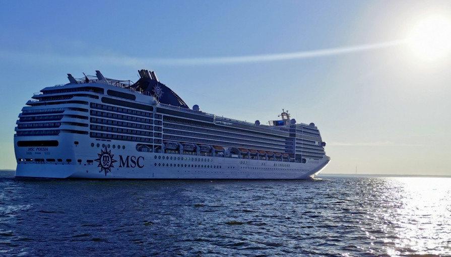 Uostamiestyje vieši kruizinis laivas „MSC Poesia“