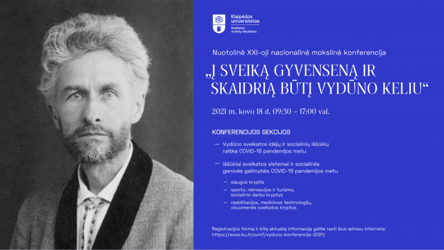 Šalies sveikos gyvensenos specialistus į būrį vėl telkia Vydūnas