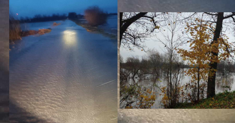 Minijoje ties Priekule vandens lygis perkopė stichinį