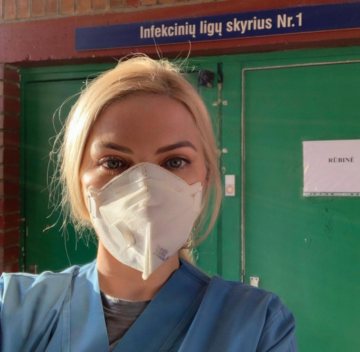 Pokalbis su KUL Infekciniame skyriuje savanoriaujančia slaugos studente