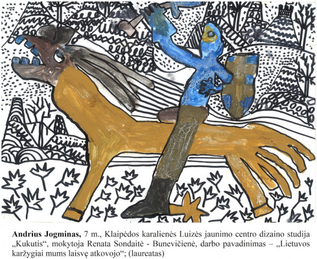 Septynmetis klaipėdietis Andrius Jogminas apdovanotas laureato diplomu