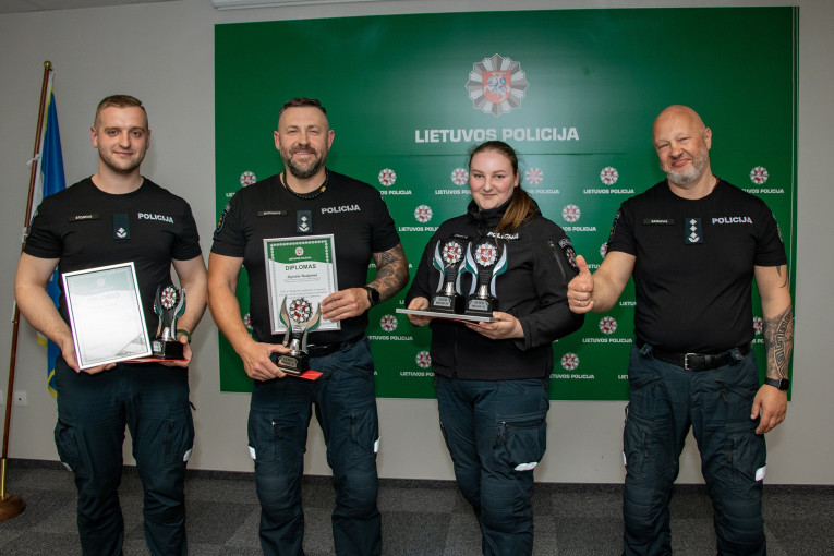 Išrinkta geriausia 2025 m. Klaipėdos apskrities VPK pareigūnų komanda