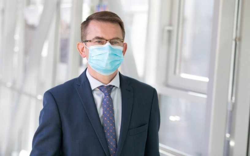 Pasiekus juodą COVID–19 zoną Dulkys žada grąžinti privalomą kaukių dėvėjimą